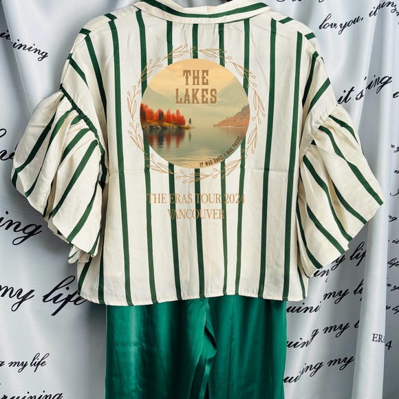 💖 Taylor Swift Lyric The Lakes or Don’t call me kid blouse - Picture 1 of 3